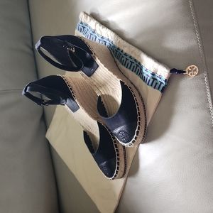 Color-Block Espadrille Wedge